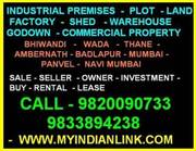 Rent Low Cost Price Industrial Premises Navi Mumbai Bhiwandi Ambernath