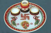 best marble puja thali