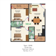 2BHK FLAT FOR SALE - NO COMMON WALLS - ELECTRONIC CITY f