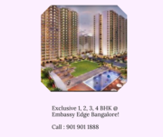 Embassy Edge 1, 2, 3, 4 BHK flats at Embassy Springs,  Devanahalli