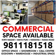 Office Godown Warehouse for Rent in Kirti Nagar