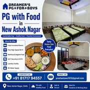 Affordable PG with Food in New Ashok Nagar for Students